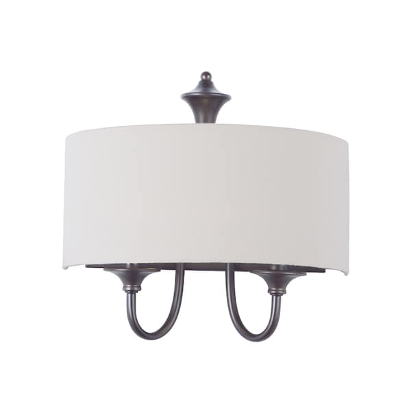 Maxim Lighting Bongo 2-Light 14" Wide Oil Rubbed Bronze Wall Sconce 10012OMOI - main